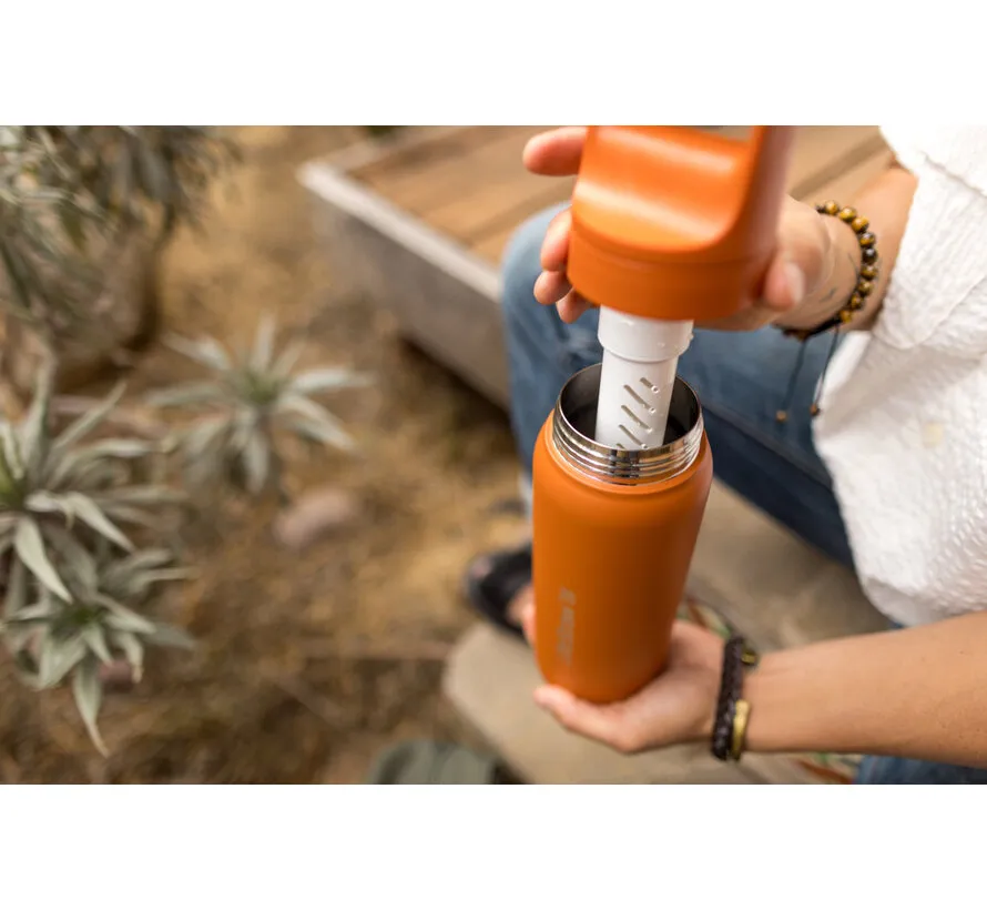Go 2.0 waterfilter fles 1L - Kyoto Oranje