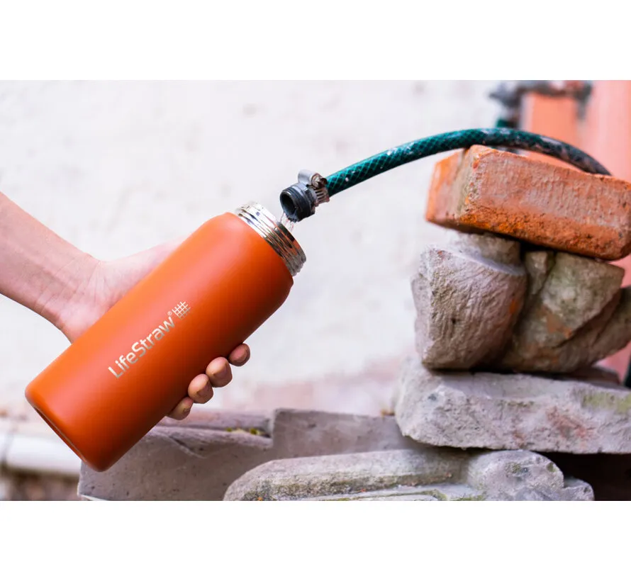 Go 2.0 waterfilter fles 1L - Kyoto Oranje