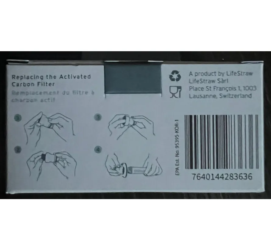 Go 2.0 actieve koolstoffilter vervangingsset 2-pack