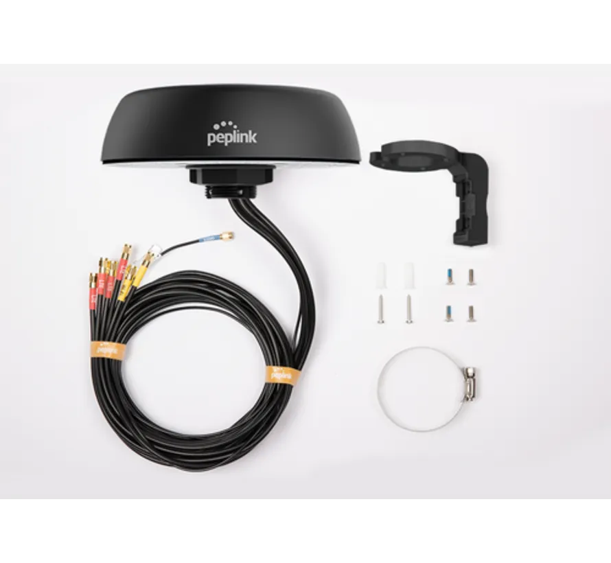 Mobility 42G 7-in-1 4x4 MIMO 5G WiFi GPS antenna black 2 metre