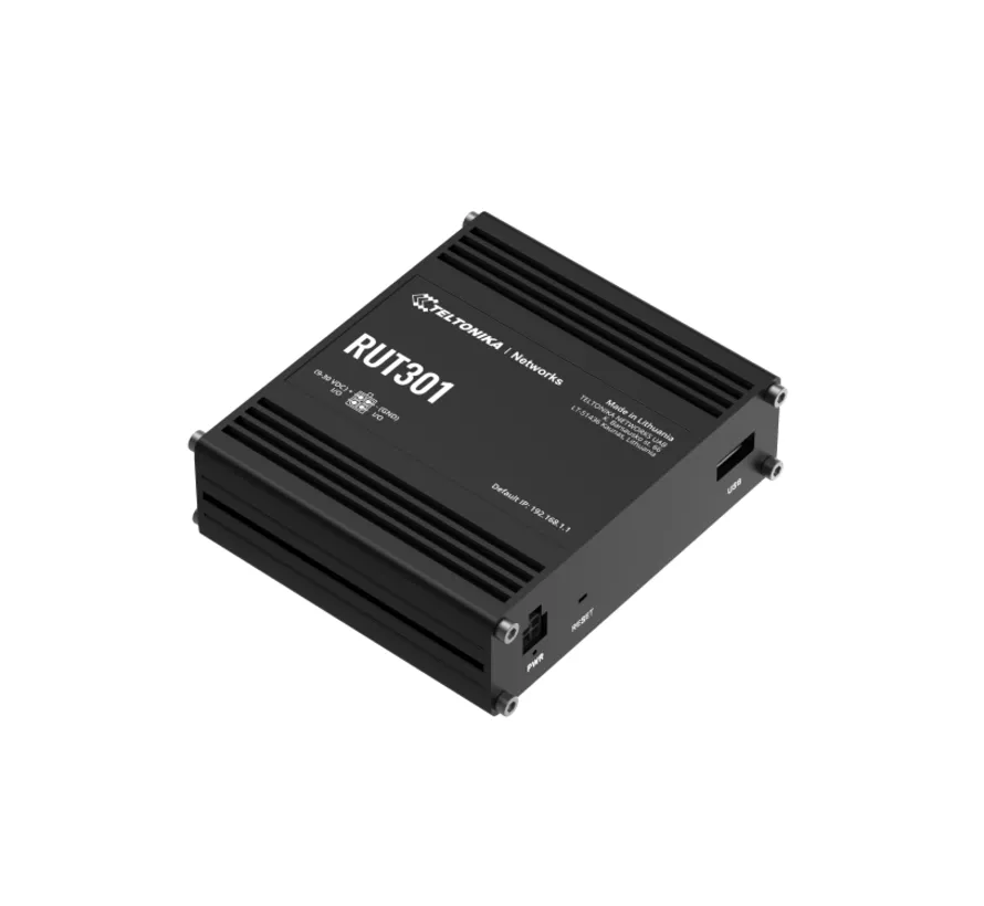 RUT301 industriële ethernet router met 5 poorten en RutOS