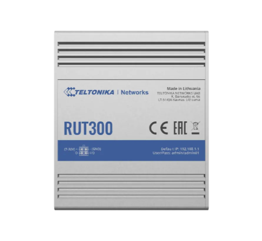 RUT300 industriële ethernet router