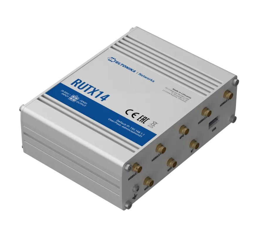 RUTX14 4G LTE CAT12 Industrie-Router