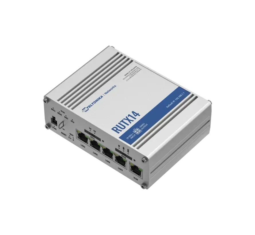 RUTX14 4G LTE CAT12 industrial router