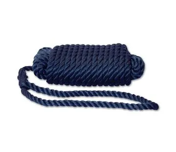 Hollex Mooring rope Navy 10mm, 3 strands, length rope 10meter