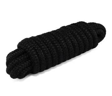 Hollex Landvast Black 14mm, 16 strengen, lengte  touw 10meter