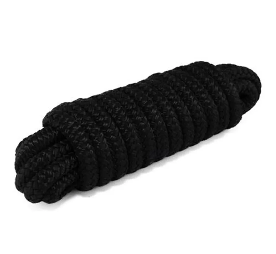 Festmacherseil schwarz 14mm, 16 Litzen, Länge Seil 10 Meter