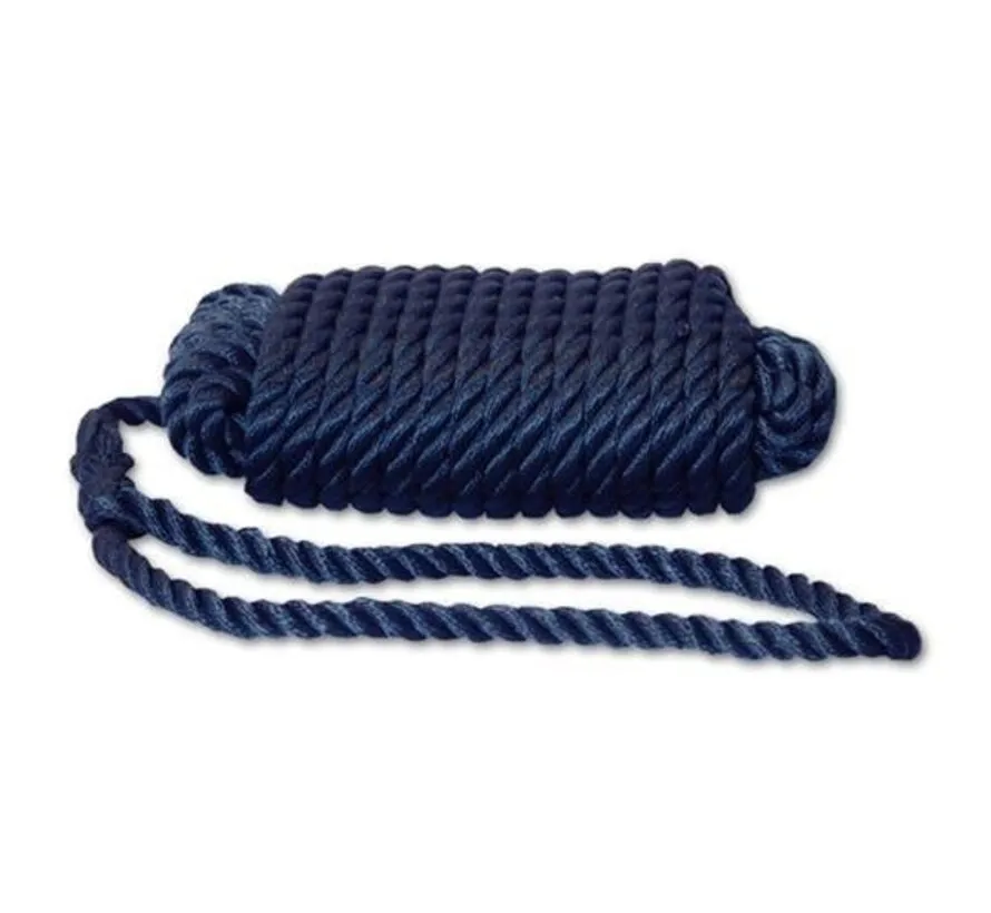 Landvast Navy 8mm, 3 strengen, lengte  touw 4meter