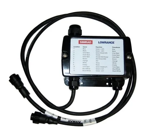 Lowrance Xsonic pigtail XDCR wiring block adapter