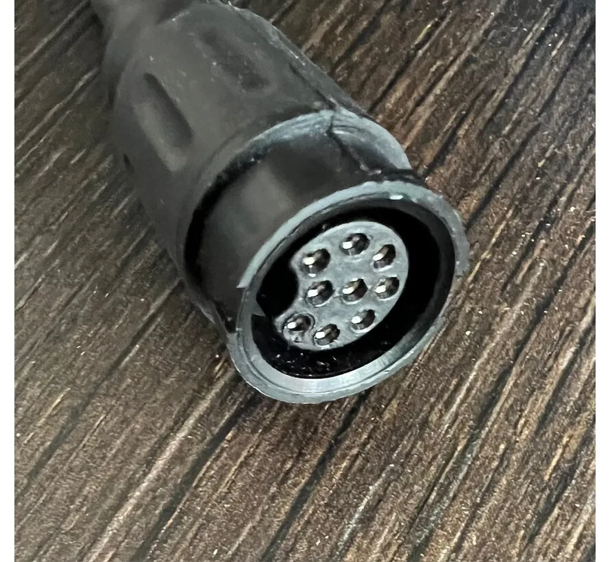 Kabel, 9-pins 1 kW-serie met Garmin 8-pins connector - 8 m