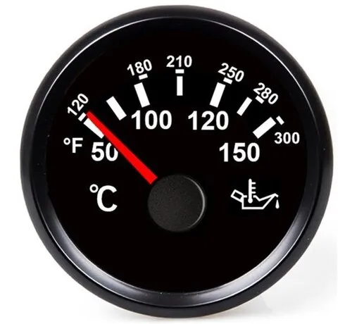 Hollex Öltemperaturanzeige schwarz 9-32V 150°