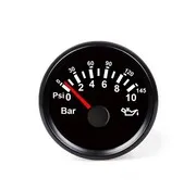 Hollex Oliedrukmeter zwart 9-32V 0-10 Bar