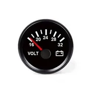 Hollex Voltmeter zwart 18-32V
