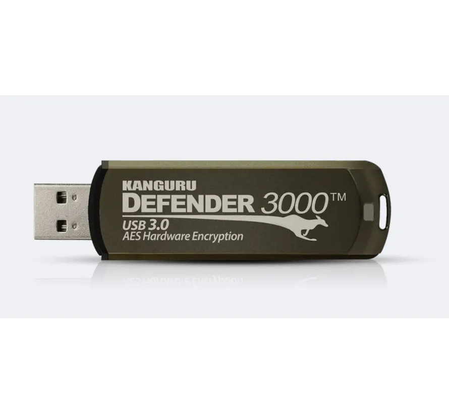 Defender 3000 beveiligd USB stick  in  16, 32, 64 , 128, 256 of 512GB