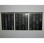 Schakelpaneel stickervel Engels