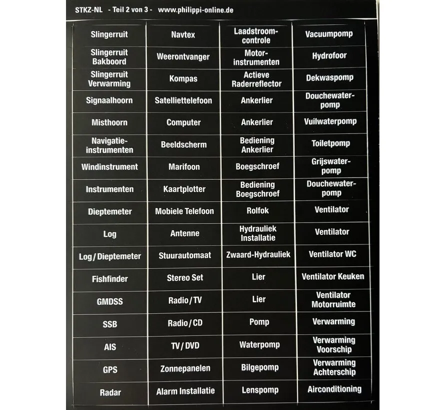 Switch panel with 6 switches, black