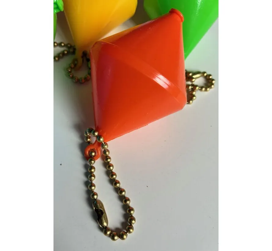 Schwimmender Schlüsselanhänger, großes Modell, 8 cm lang, pro Stück