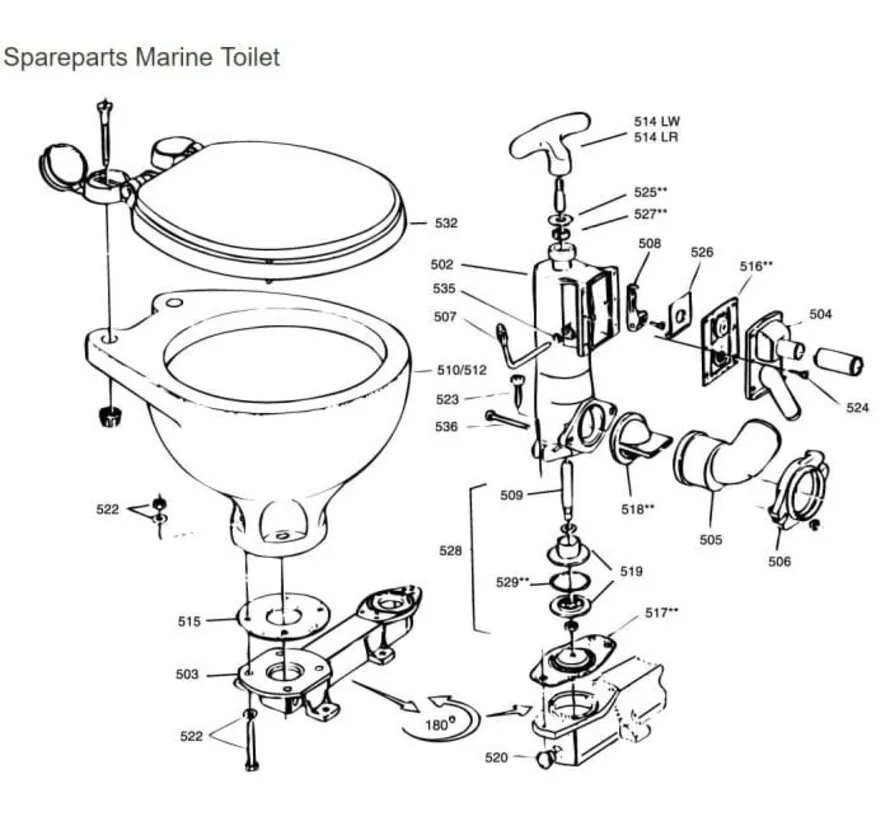 Hebel-O-Ring für Toilettenpumpe