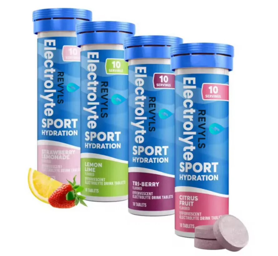 Sportgetränketabletten – verschiedene Geschmacksrichtungen