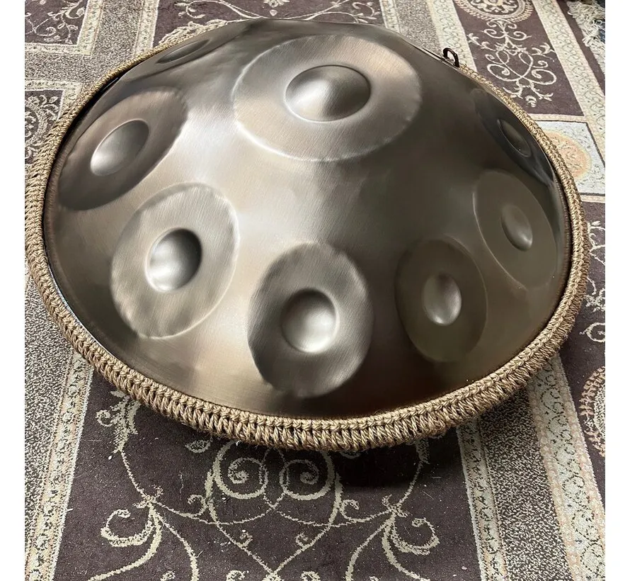Handpan Drum, 10 Töne, Stahl, Größe 56 cm, 22 Zoll, inklusive Aufbewahrungstasche