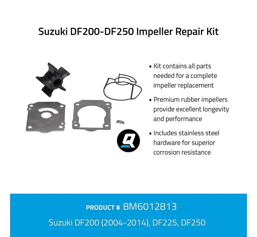 Impeller service kit voor Suzuki DF200-DF250 - 8M6012813