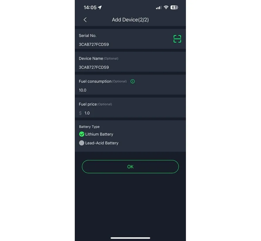 BM200 Bluetooth Accutester 6-20V DC