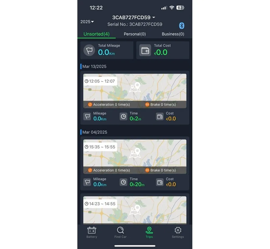 BM200 Bluetooth-Batterietester 6–20 V DC
