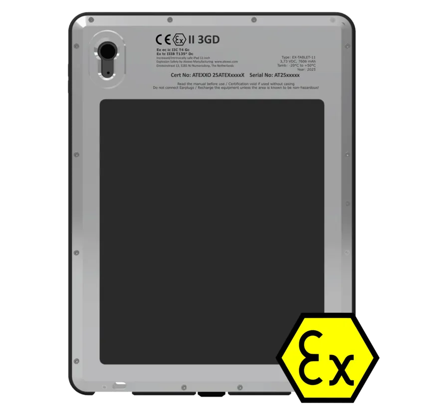 ATEX iPad 11 inch ,Zone 2/22, 256GB, + cellular 5G