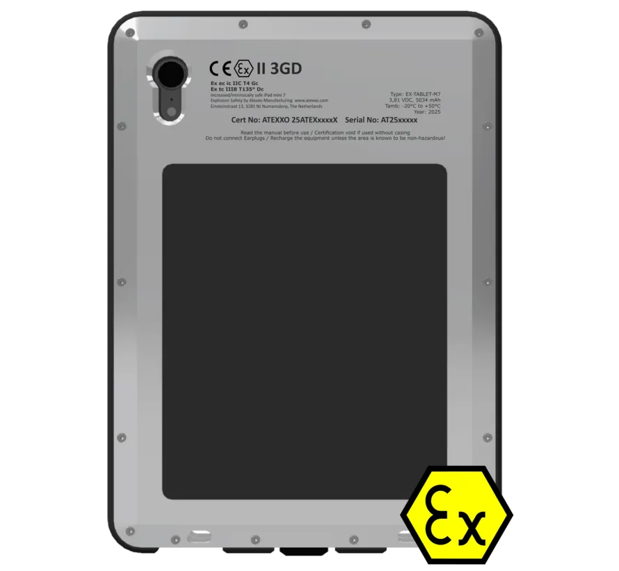 ATEX iPad Mini 7 – 256Gb WIFI  - Zone 2/22
