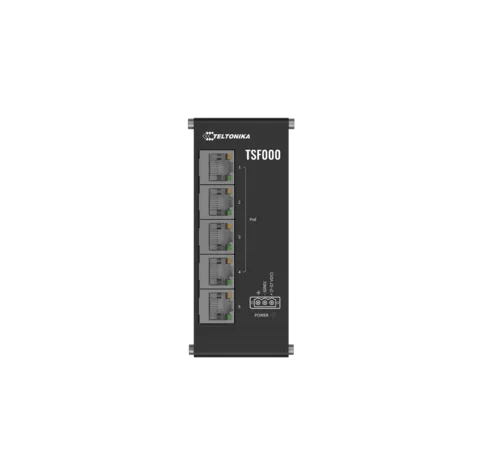 Teltonika TSF000 low-profile PoE+ switch 5-poorts