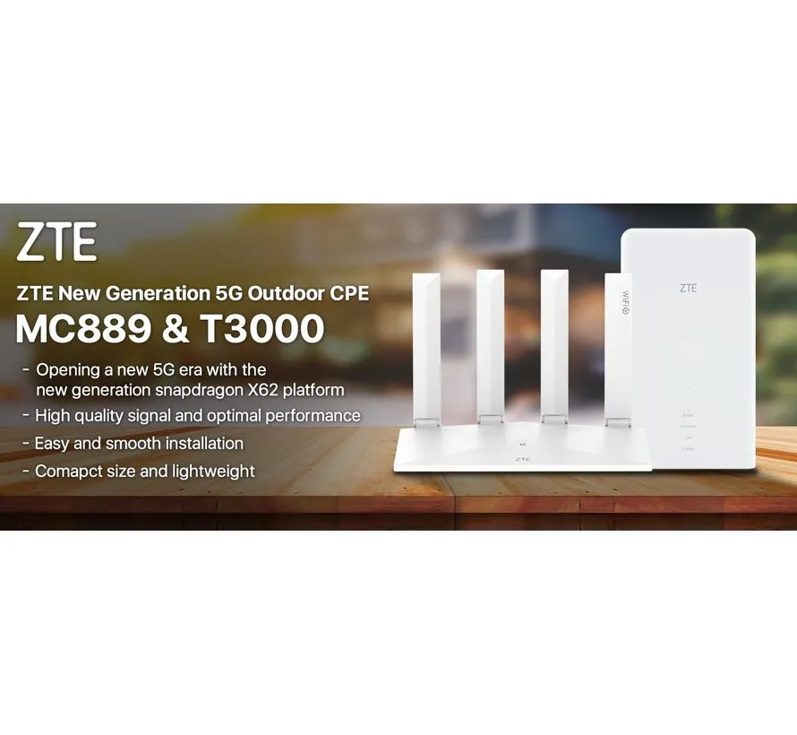 5G Outdoor Router MC889 mit T3000 Wi-Fi 6 Router – Komplettset für schnelles Internet
