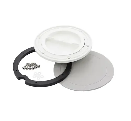 Vetus inspection lid kit for fixed drinking water and waste water tanks with gasket, ring and mounting hardware