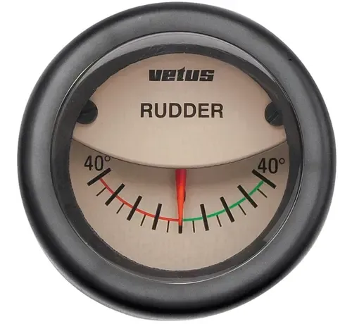 Vetus Rudder position indicator cream 12/24V with 52 mm cut-out