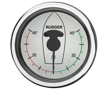 Vetus Rudder position indicator white 107 mm