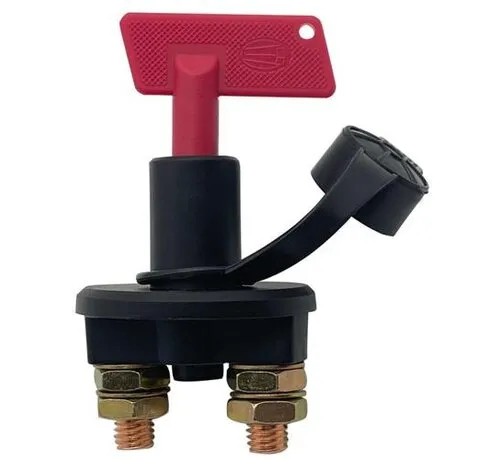 Hollex built-in battery switch 100A continuous / 500A max with M10 terminal studs for 12V and 24V systems