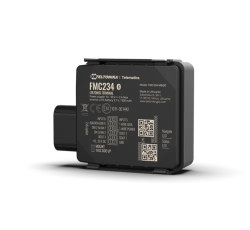 Teltonika  FMC234 4G LTE Fahrzeugtracker mit IP67-Gehäuse, 1000 mAh Backup-Batterie und Bluetooth