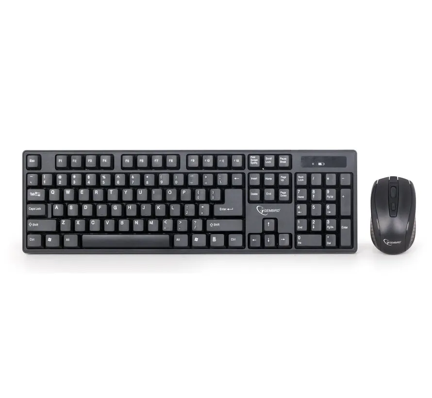 kabelloses Full-Size Tastatur- und Maus-Set mit US-Layout und Nano-Empfänger