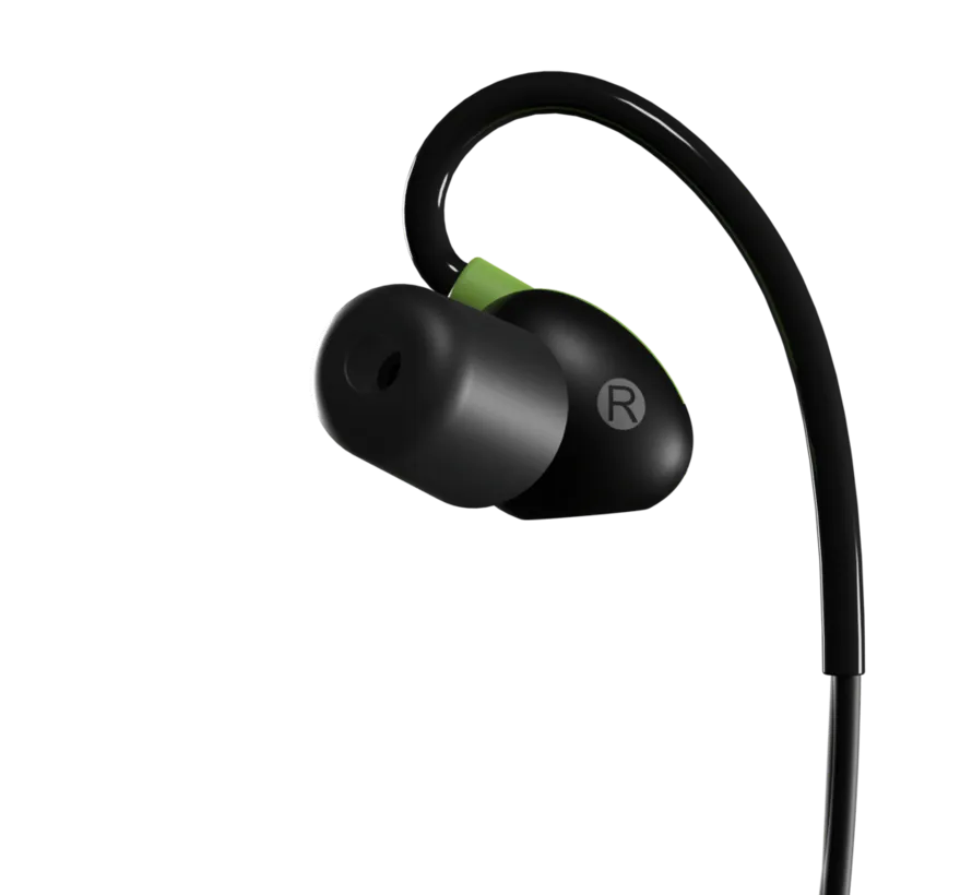 PRO Aware 2.0 IT-39B Bluetooth in-ear gehoorbescherming met Aware Technology, EN352, SNR 33 dB, IP67, groen/zwart