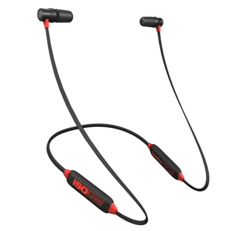 ISOtunes XTRA 2.0 IT-25 Bluetooth in-ear hearing protection with neckband, EN352, SNR 36 dB, IP67, red/black