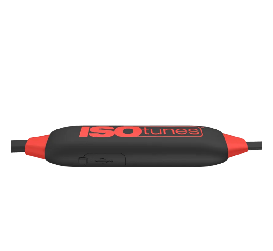 XTRA 2.0 IT-25 Bluetooth in-ear gehoorbescherming met nekband, EN352, SNR 36 dB, IP67, rood/zwart