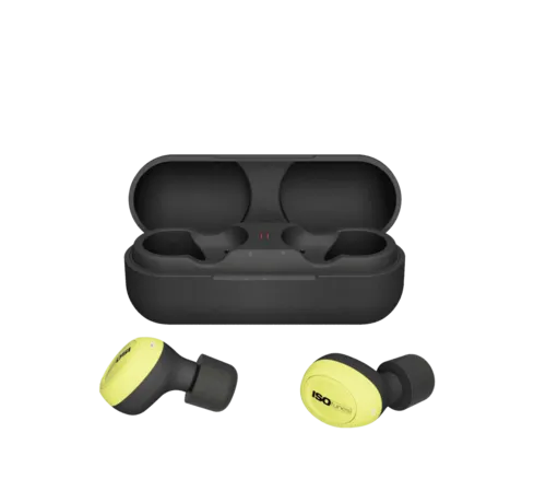 ISOtunes FREE 2.0 IT-72 vollständig kabelloser Bluetooth In-Ear-Gehörschutz, EN352, SNR 31 dB, IP45, gelb/schwarz
