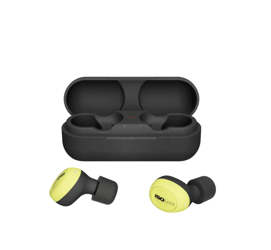 FREE 2.0 IT-72 true wireless Bluetooth in-ear hearing protection, EN352, SNR 31 dB, IP45, yellow/black