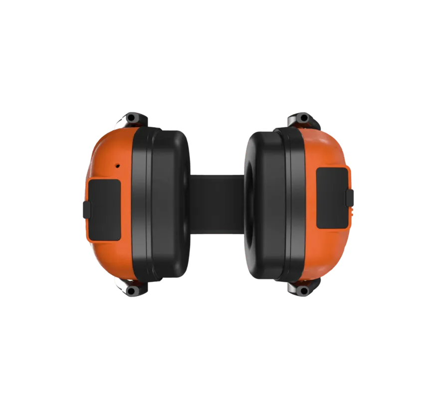 LINK 2.0 IT-48 over-ear Bluetooth gehoorbeschermer, EN352, SNR 30 dB, IPX4, oranje/zwart