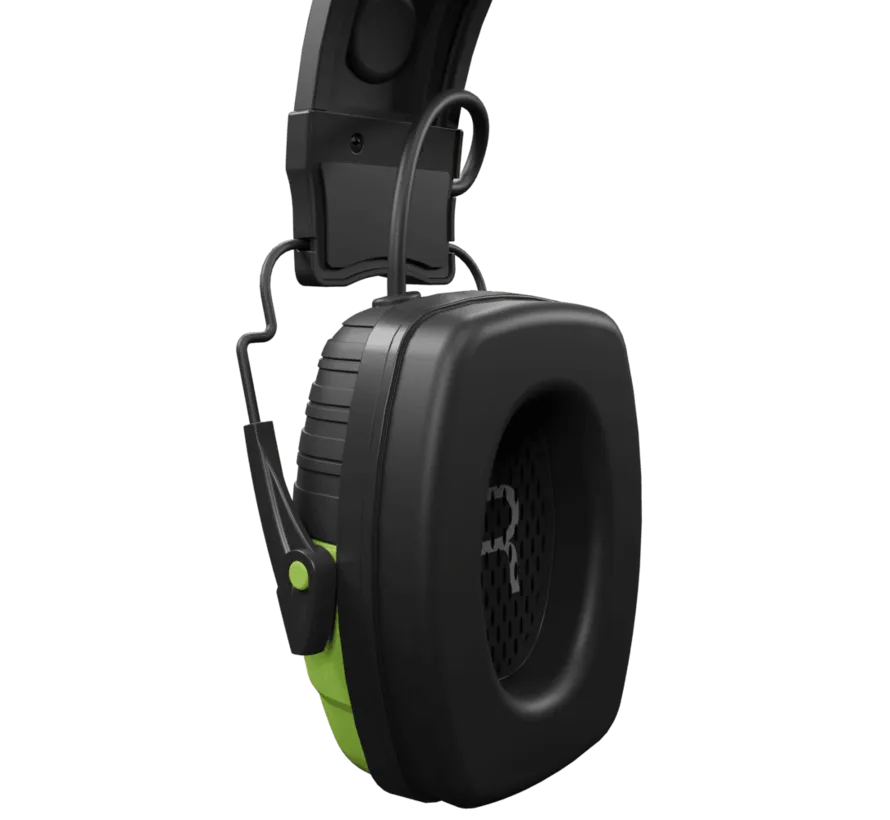 LINK Aware IT-35 Bluetooth over-ear gehoorbeschermer met Aware Technology, EN352, SNR 30 dB, IPX4, groen/zwart