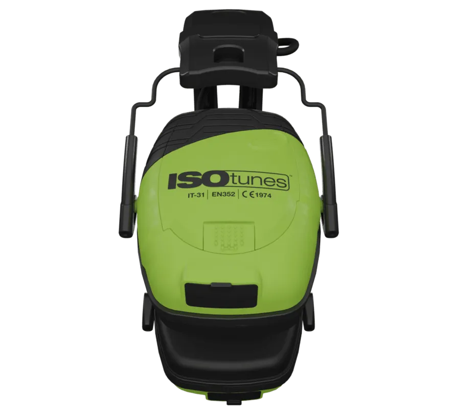 LINK Aware IT-35 Bluetooth Over-Ear Gehörschutz mit Aware Technology, EN352, SNR 30 dB, IPX4, grün/schwarz