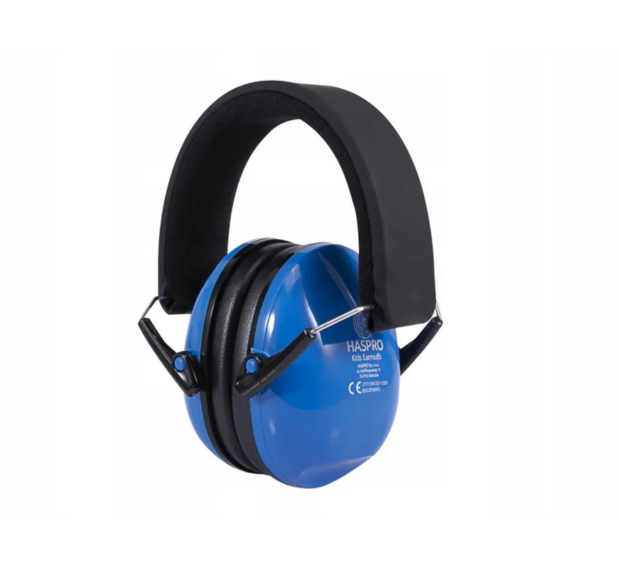 Kids Earmuffs blauer Kinder-Gehörschutz, EN352-1, SNR 27 dB, verstellbarer Kapselgehörschutz ab ca. 3 Jahren