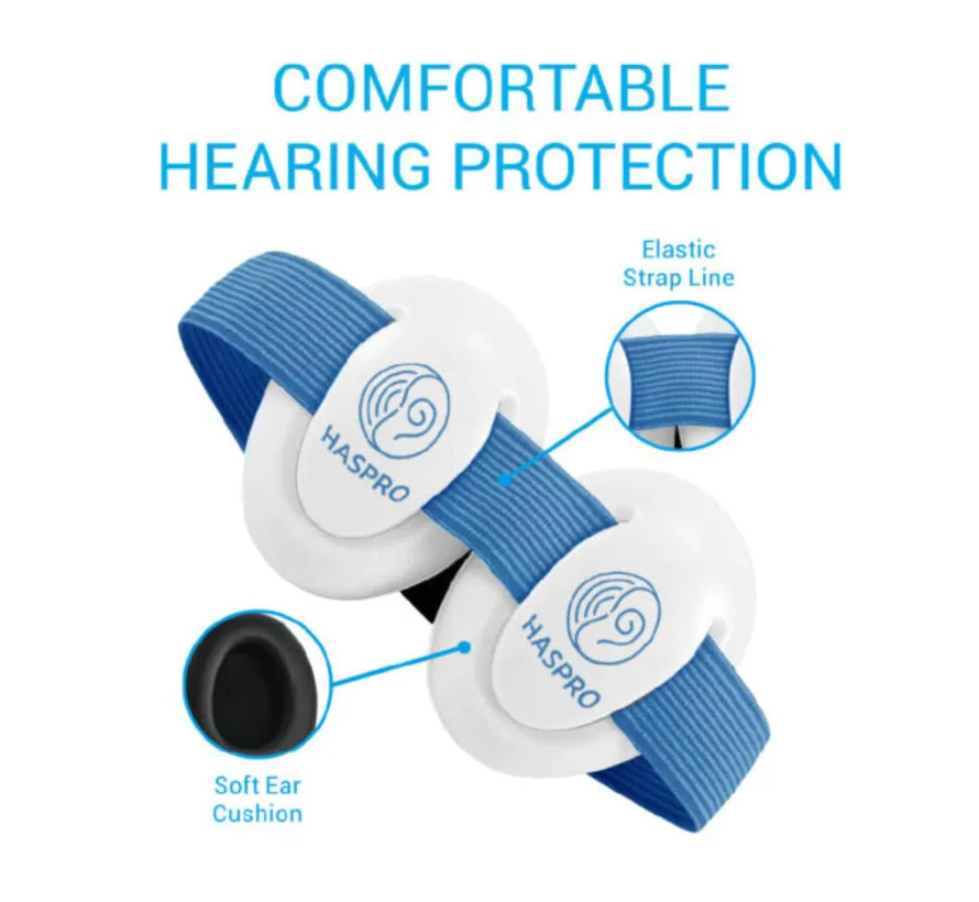 Baby Earmuffs Blue gehoorbescherming voor baby’s en peuters 0-3 jaar, SNR 23 dB