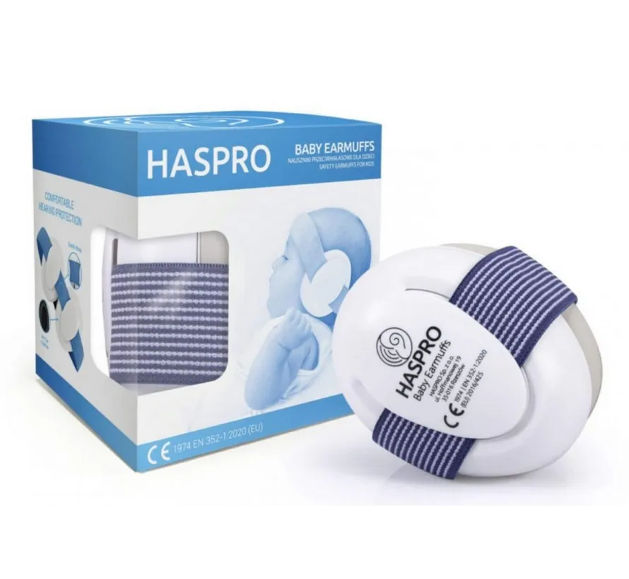 Baby Earmuffs Blue gehoorbescherming voor baby’s en peuters 0-3 jaar, SNR 23 dB