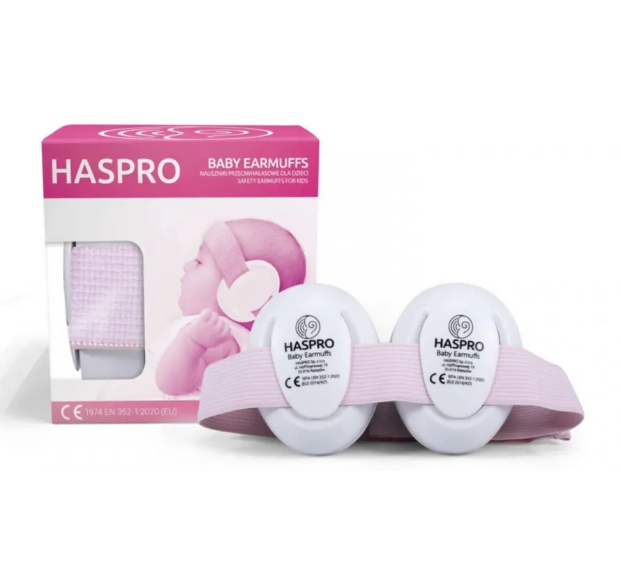 Baby Earmuffs Pink Gehörschutz für Babys und Kleinkinder 0-3 Jahre, SNR 23 dB