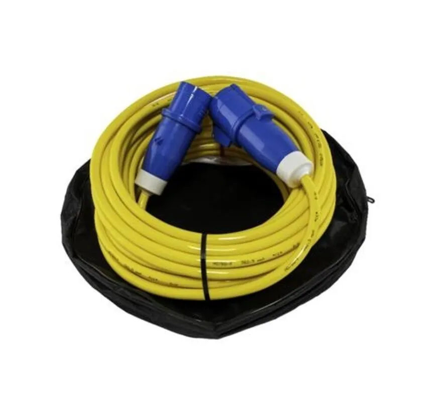 walstroomset 25 meter 3x2,5 mm² met CEE stekker voor 16A walstroom